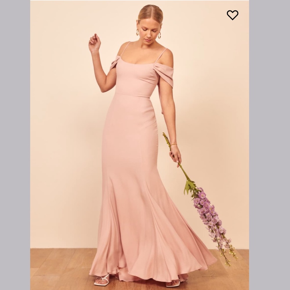 Reformation Larkspur Dress in Blush